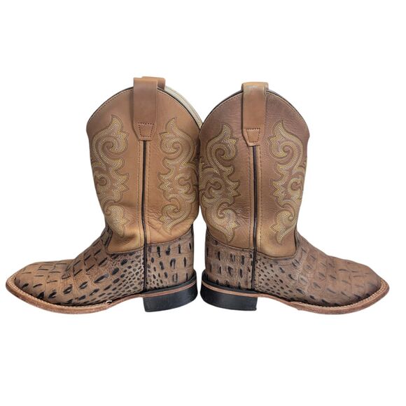 Kid's Alligator Print Square Toe Western Boots Size 1D‎ by Old West bsc1830 - Picture 7 of 12